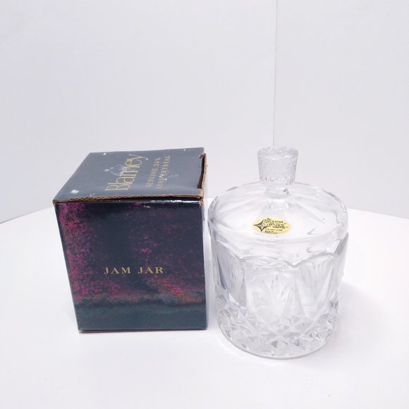 VTG 24% GENUINE CRYSTAL JAM JAR VASE CORDIAL GLASS - Picture 3 of 10